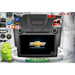 ACS 8203RL Radio dedykowane Chevrolet Colorado S10 Android 9 CPU 8x1.87GHz Ram4GB Dysk32GB DSP DVD GPS Ekran HD MultiTouch OBD2 DVR DVBT BT Kam